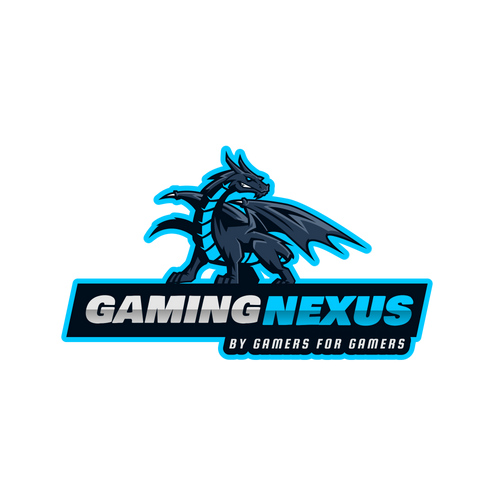 Gaming Nexus logo with a dragon design on a Black background